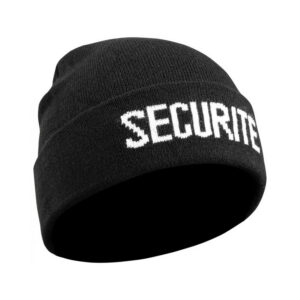 Bonnet "SÉCURITÉ" Noir