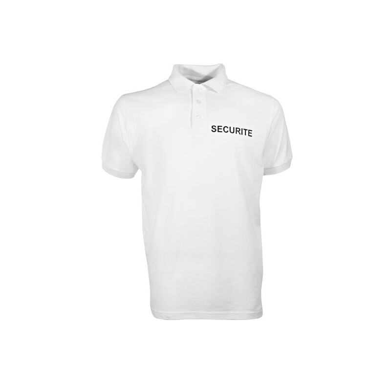 Polo blanc SECURITE