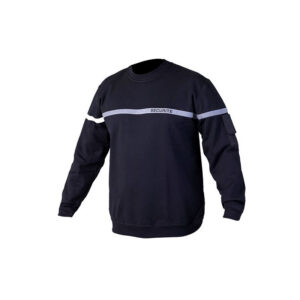 Sweat noir SECURITE bande grise